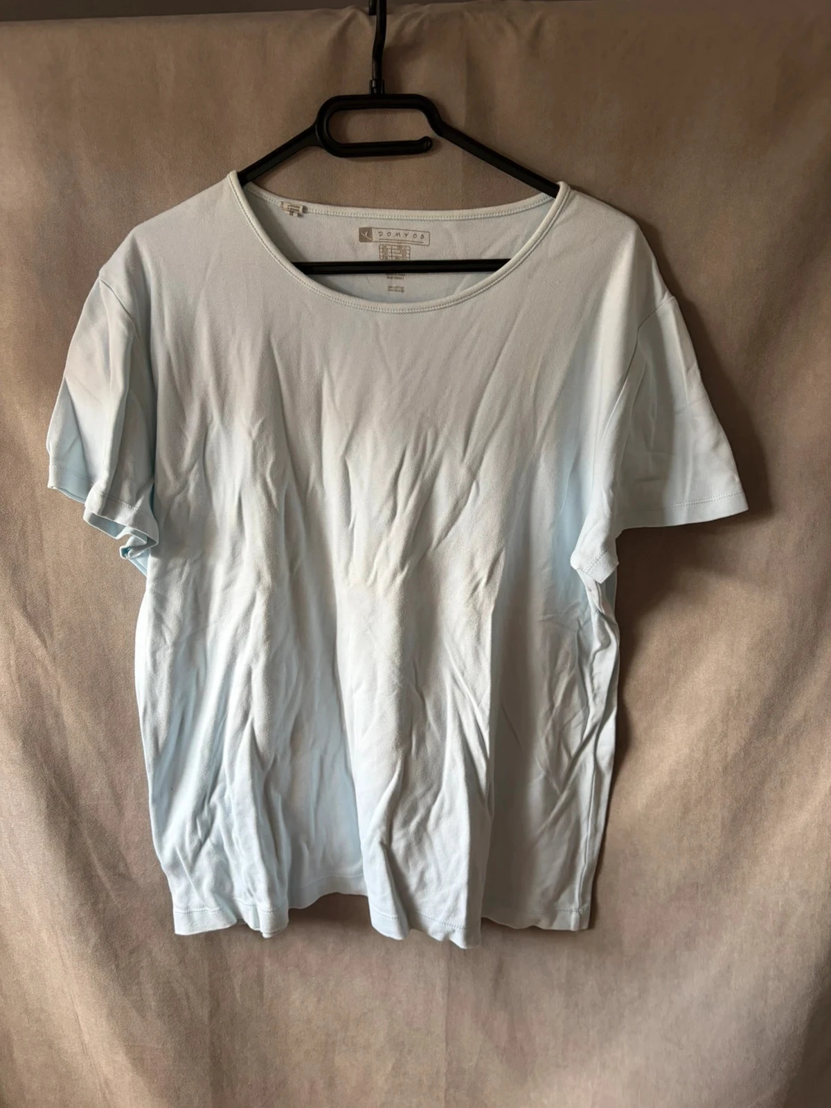 T shirt bleu clair uni taille xxxl